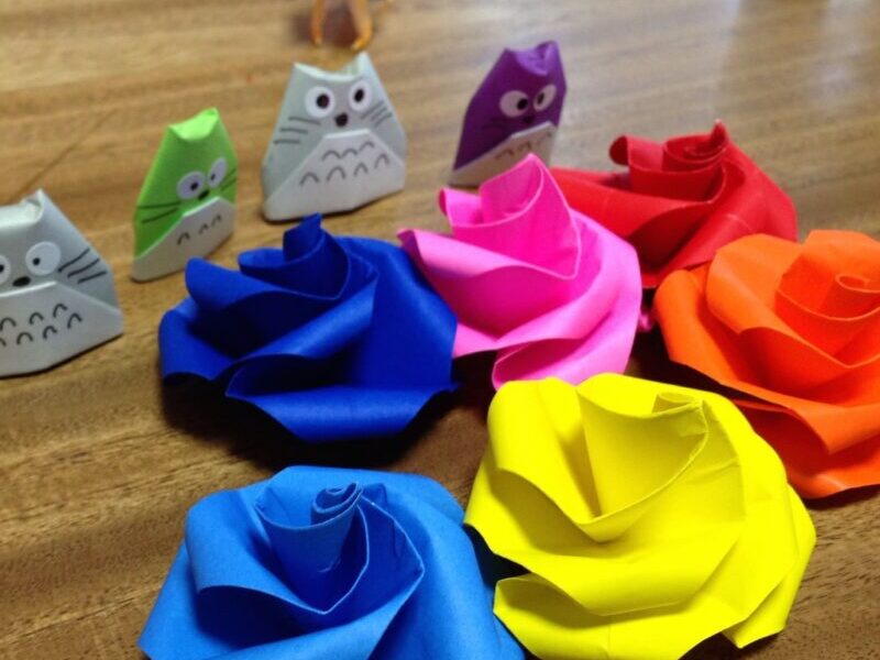 折り紙トトロの指人形