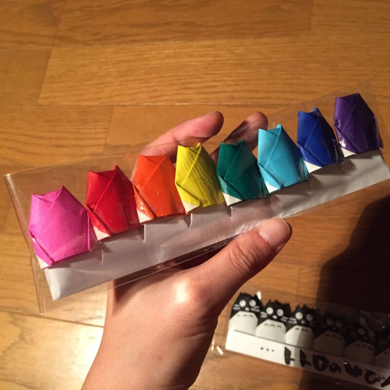 折り紙トトロの指人形