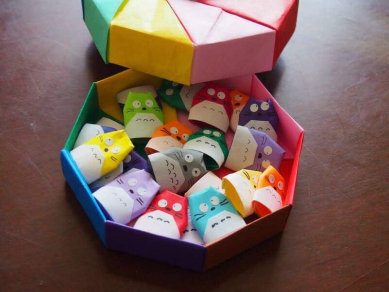 折り紙トトロの指人形