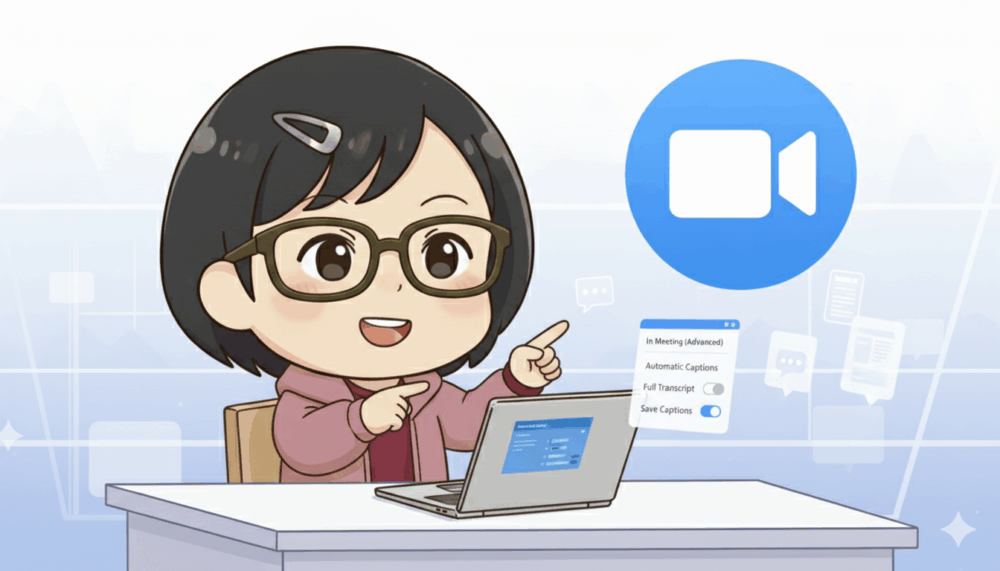 Zoom 文字起こし